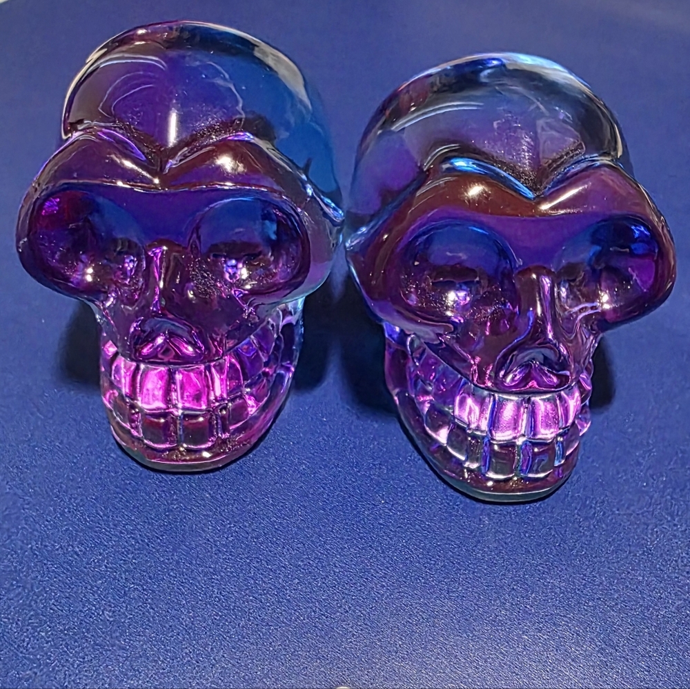 2pc Colorful Skull - Picture 1 of 2